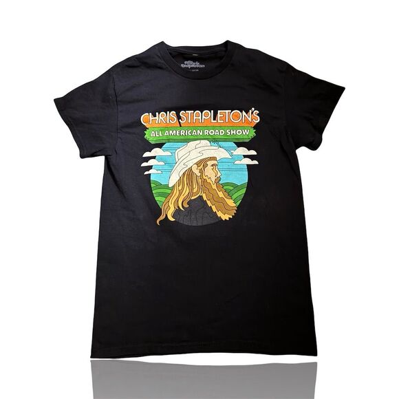Chris Stapleton All American Road Show Tour T-Shirt Black Unisex S - Picture 1 of 4